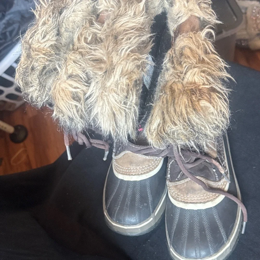 Sorel Joan of Arctic Brown Suede‎ Faux Fur Waterproof Winter Boots NL1452-248 7
